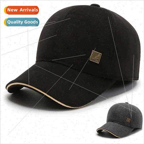 Baseball cap men fall winter sun hat new casual outdoor warm