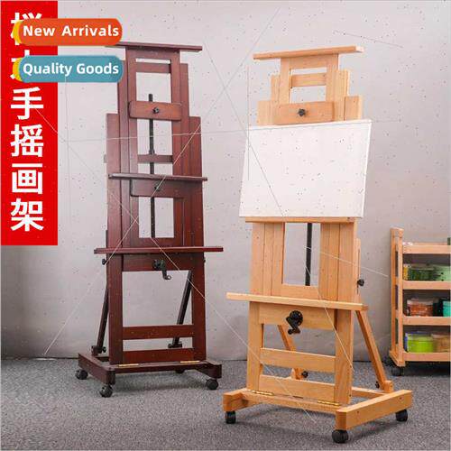Floor standing oil painting easel single hcrank easel can be