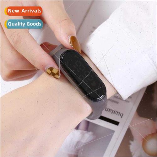 led m3m4 transparent jelly color strap touch screen male fem