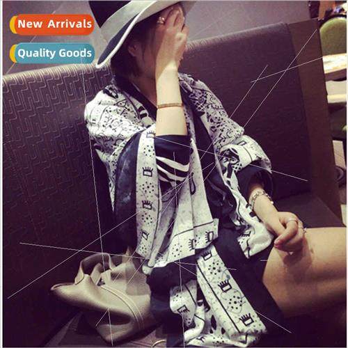 Elephant double-sided versatile cotton sun shawl seaside tra