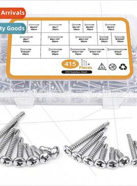 415pcs boxed 410 Phillips round head drilling tapping self d