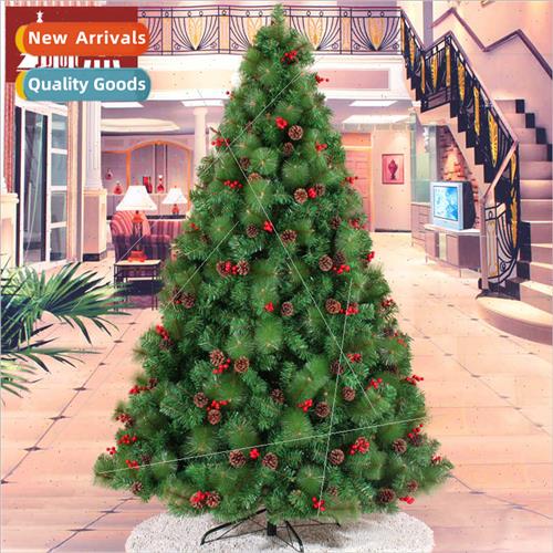 210CM/2.1M small pine cones + red fru mixed pine needle e Ma