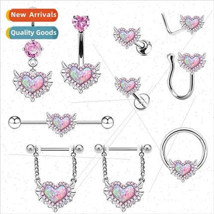 Europe Heart Belly Button Ring Auburn Belly Button Ring Nose