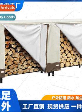 Wooden Rain Cover Firewood Shed WaterproCover Outdoor Firewo