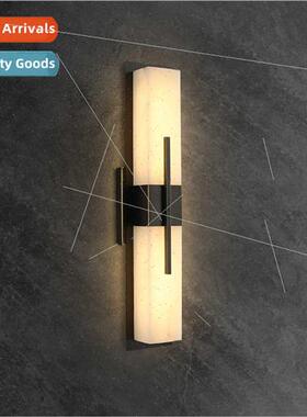 New Chinese living room background wall light light luxury b