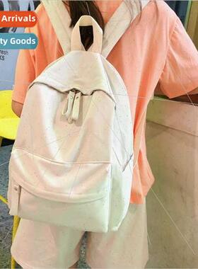 Printless schoolbag middle school female Korean ulzzang coll