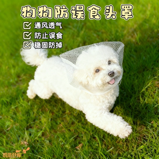 狗狗头套防乱吃舒适透气中小型犬专用小狗嘴套防误食咬人防舔网套