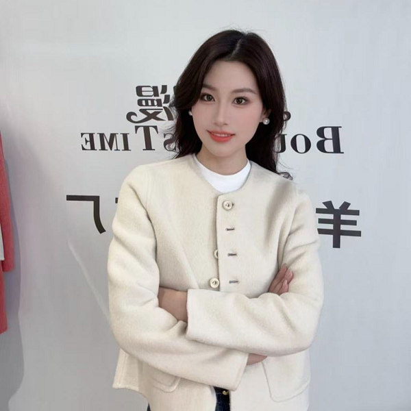 [Manjia专属]羊绒+超细绵羊毛气质百搭休闲小香风2409款外套