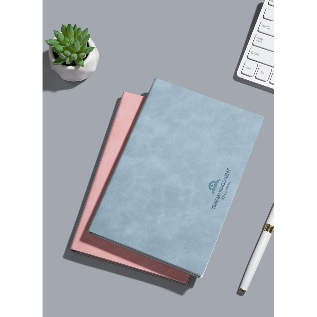 新款优质皮面计划本打卡