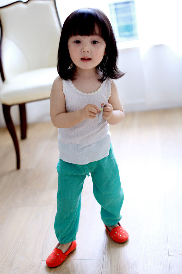 Pantalon fille en CVC - Ref 2062625 Image 4