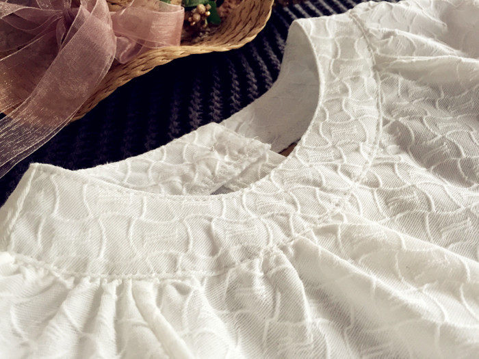 Chemise fille à manche longue en coton - Ref 2084921 Image 4