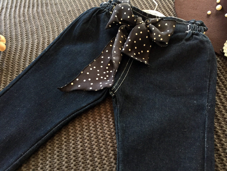 Pantalon fille en toile - Ref 2063585 Image 3