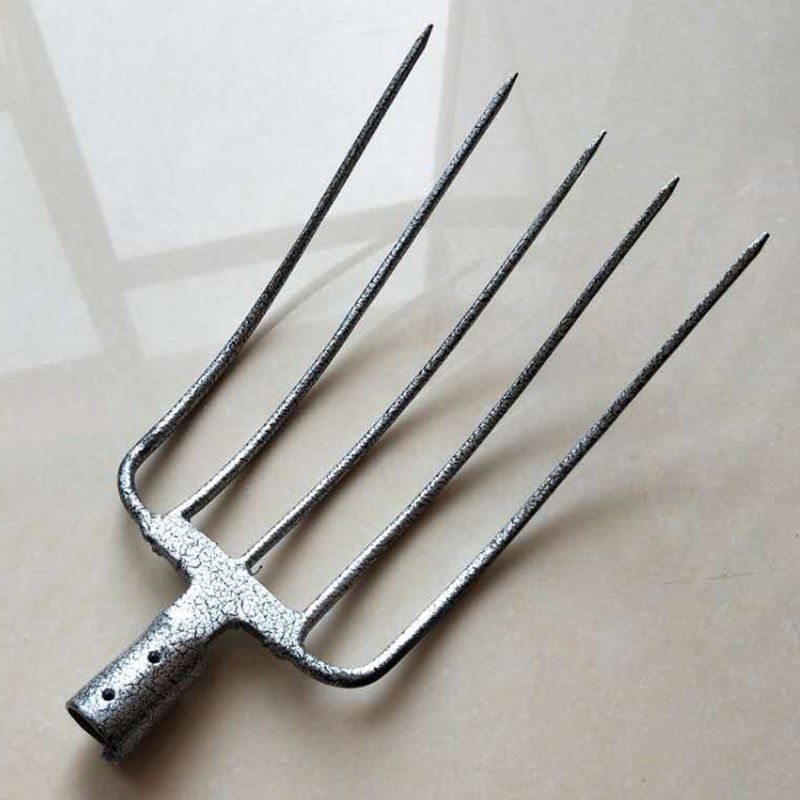 五股叉全钢实心钢叉农用工具草叉粪叉秸杆叉翻地家用户外园林叉子