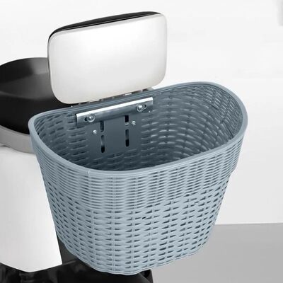 电动自行车车篮子前筐后筐车子车筐带盖的车筐电动车车筐车篮子