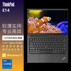 ThinkPad E14系列 i7 2022款12代新品15寸商务办公轻薄笔记本电脑