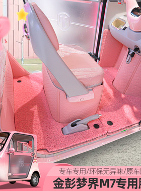 专用金彭梦界M7电动三轮车脚垫脚垫丝圈地垫脚踏垫全包围防滑耐磨