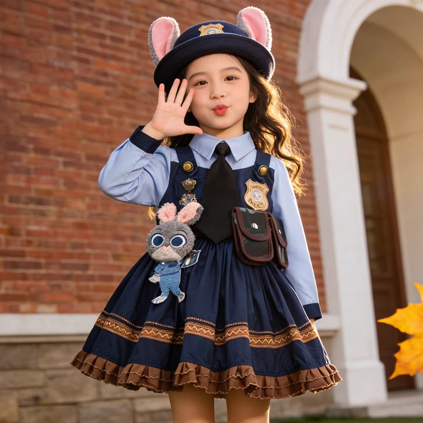 儿童朱迪兔子警官cos衣服疯狂动物城服装套装女童公主连衣裙夏装