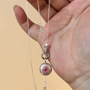 Pinecone home·原创【漫游者】S925纯银｜十字星月轻奢女款项链