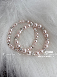 Pinecone home·原创【曼塔玫瑰】珍珠爆闪弹力珍珠气质款手串