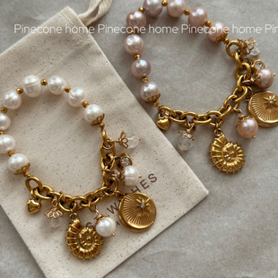 Pinecone home·小众定制【向阳而生】vintage欧美流苏珍珠手链