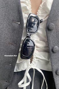 NEW四色小框方形镂空遮阳眼镜 Lonslan 情侣款 ACC