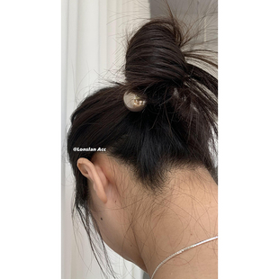 金属球百搭弹力皮筋INS发圈少女丸子头绳 2024搭配 LONSLAN ACC