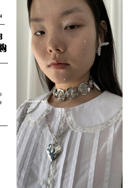 LONSLANACC做旧肌理设计感项链