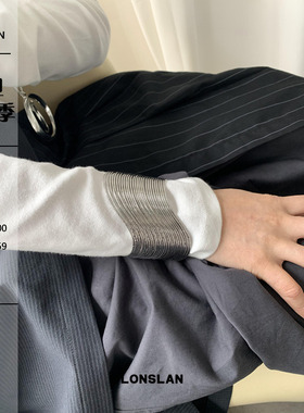 LONSLANACC金属宽版叠层手镯