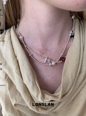 LONSLAN ACC 2025ss 设计感串珠拼接高质感项链百搭锁骨链