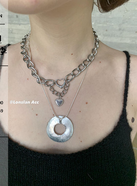 LonslanAcc百搭做旧质感银T恤链