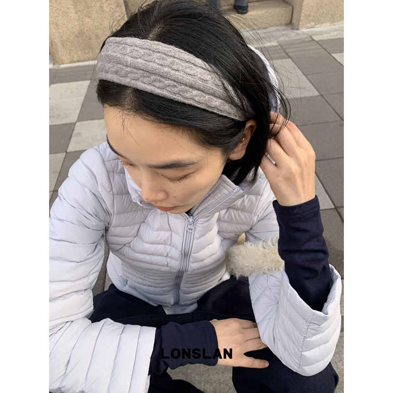 LONSLAN 25AW 12.8 NEW气质秋冬麻花编织宽版发箍时尚头箍