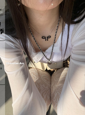 LONSLANACC俏皮可爱蝴蝶细链子