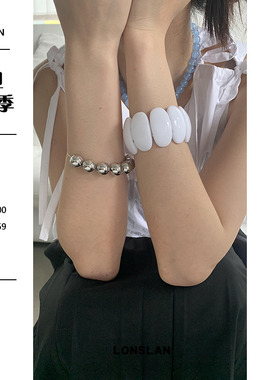 LONSLANACC拼接树脂随意弹力手镯