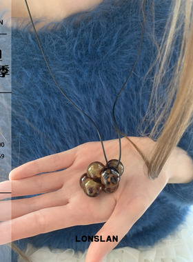 LONSLANACC串珠吊坠项链