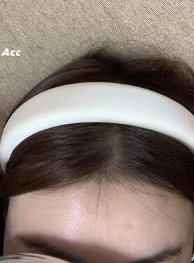 LONSLAN ACC 2022 法式优雅气质简约绸缎质感海绵发箍