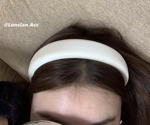 法式 2022 优雅气质简约绸缎质感海绵发箍 ACC LONSLAN