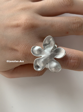 LONSLANACC花朵纹路弹力戒指