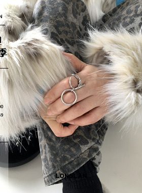 LONSLANACC连环圆圈吊坠戒指