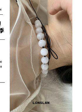 LONSLANACC奶白色圆珠项链