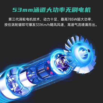 飞宇KICA MAX暴力风扇手持涡轮工业级高速风扇除尘吹水强力吹风机