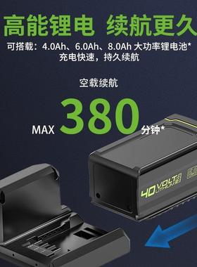 格力博greenworks锂电电动绿篱机修枝剪茶机无线园林修球机24/40V