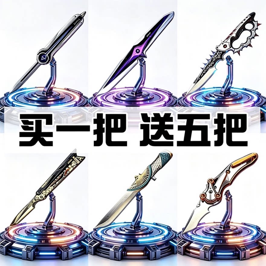 信条三角洲行动新刀皮合金模型武器周边北极星手办男孩玩具未开刃图片