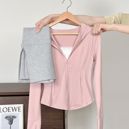 透气防晒衣防紫外线瑜伽外套