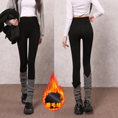 2025新款 紧身 加绒鲨鱼裤 女秋冬外穿显瘦瑜伽收腹提臀保暖打底棉裤