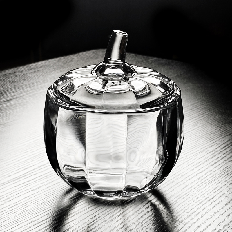 南瓜水果盘糖果罐水晶玻璃碗专用