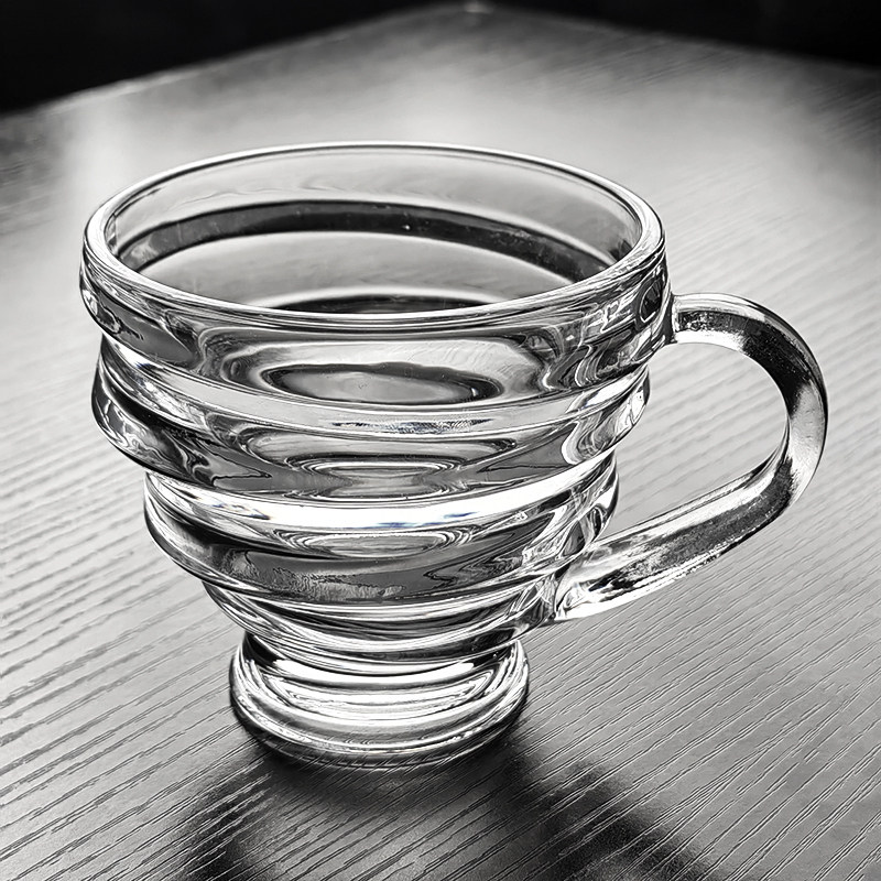 水晶玻璃杯带手柄女水杯茶杯酒杯高级感高颜值家用高档耐高温轻奢,餐饮具,啤酒杯,淘宝优惠券,粉丝福利购,淘宝优惠卷