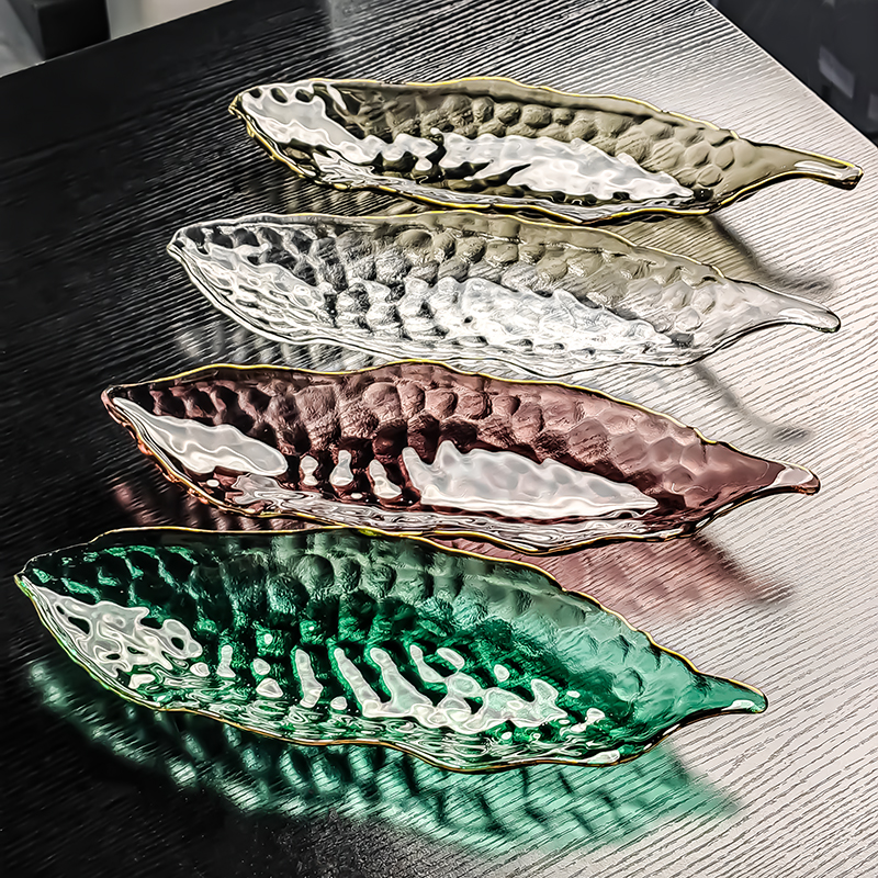 2025新款彩色玻璃水果盘精致