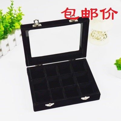 18年新款项链钻盒金属扣玻璃盖手工化妆绒布首饰品水钻收纳盒指甲|ruв категории Украшения,ювелирные изделия, украшения для хранения, шкатулка - от Buy2taobao.com для оказания профессиональной услуги покупки агента Taobao