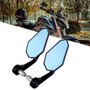 适用本田CB400F后视镜改装手把镜CB500F车把镜CB650R后视镜反光镜