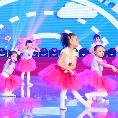 六一演出服儿节哎呀呀舞蹈幼儿园蓬蓬裙儿童童毕业啦啦队表演服装